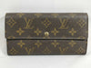 LOUIS VUITTON Monogram Porte Monnaie Credit Wallet TH0042