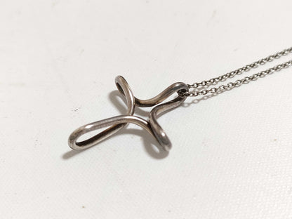 Tiffany & Co. Cross Motif Tiffany Cross Necklace 925 Necklace