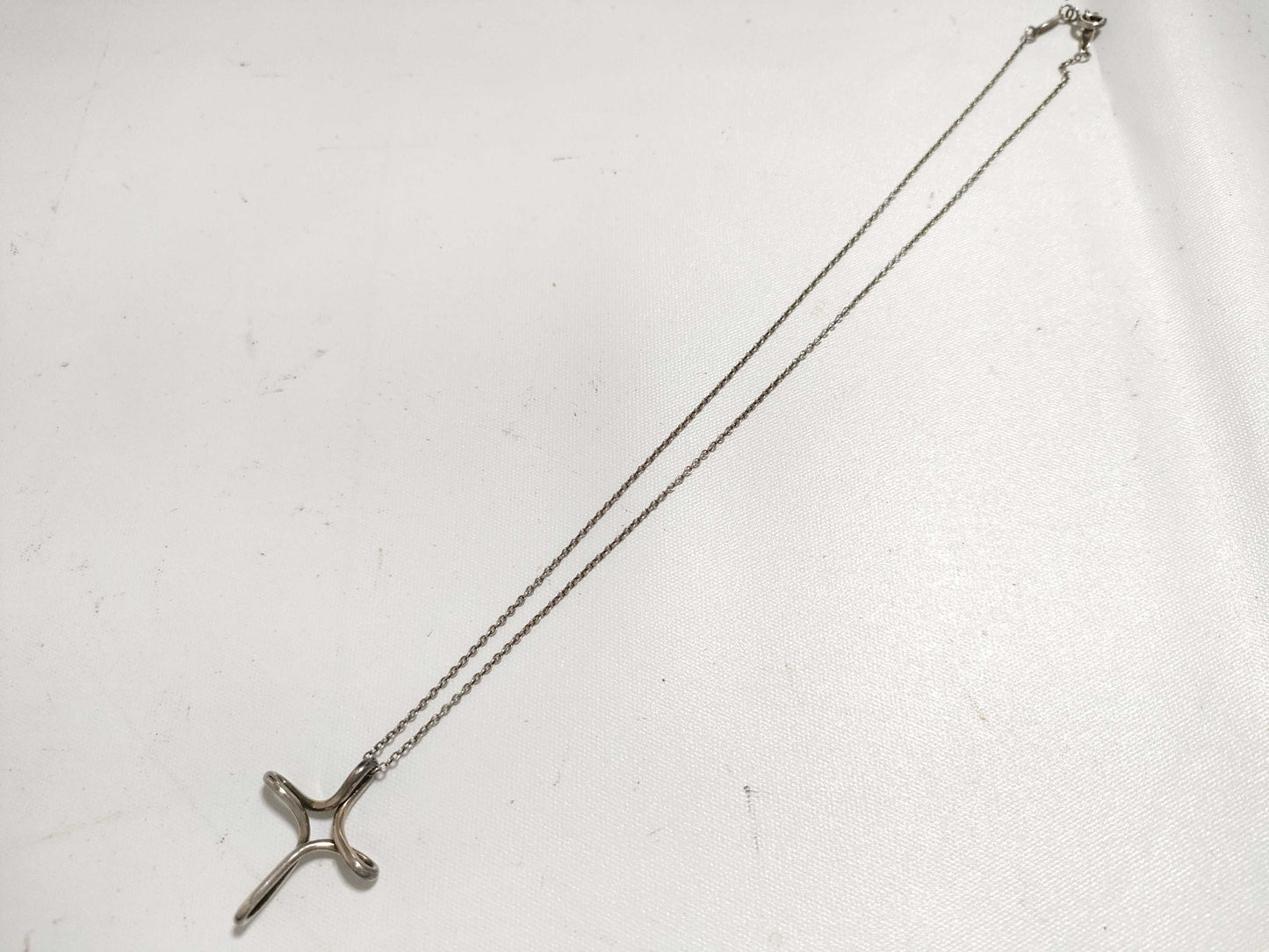 Tiffany & Co. Cross Motif Tiffany Cross Necklace 925 Necklace