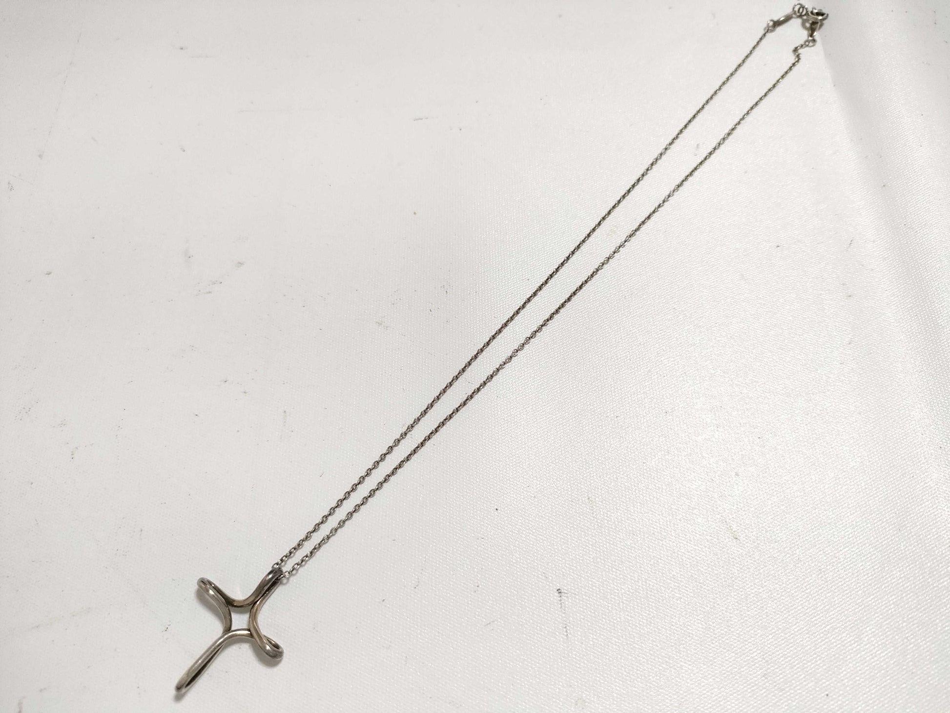 Tiffany & Co. Cross Motif Tiffany Cross Necklace 925 Necklace