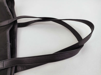 PRADA Nylon Prada Nylon Tote Bag, Black, Size W36