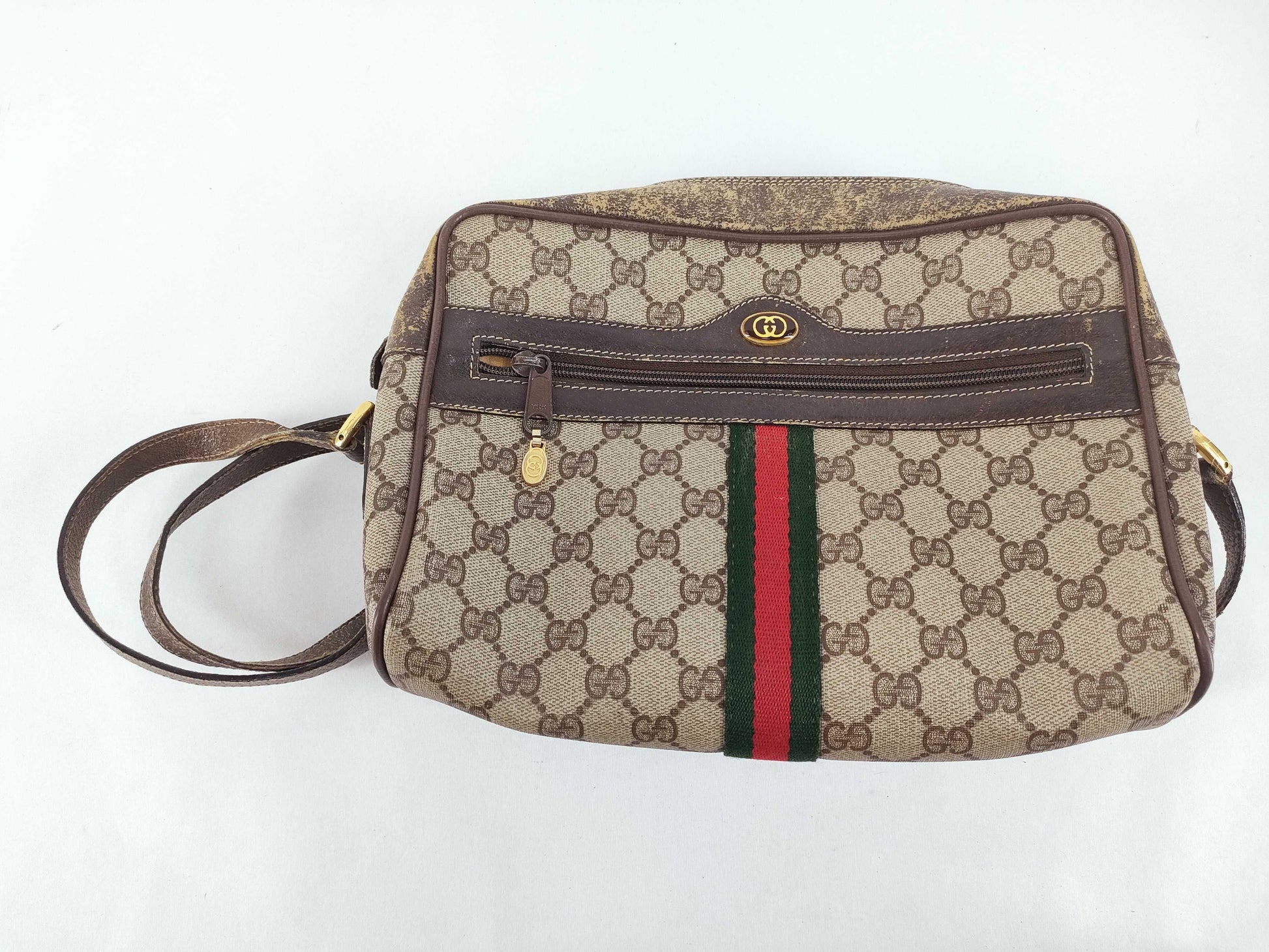 GUCCI GG Supreme Gucci Sherry Shoulder Bag 24.02.005