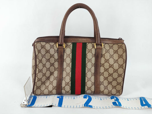 GUCCI GG Supreme Gucci Sherry Boston Bag 39.02.007 Boston Bag