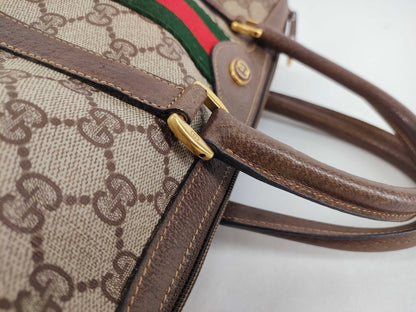 GUCCI GG Supreme Gucci Sherry Boston Bag 39.02.007 Boston Bag