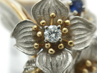 Nobuko Ishikawa S0.50ct D0.30ct PT900/K18 22.4g Ring 