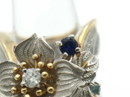 Nobuko Ishikawa S0.50ct D0.30ct PT900/K18 22.4g Ring 