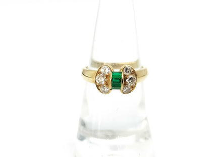 Van Cleef & Arpels Emerald and Diamond 18KT 4.6g Ring 