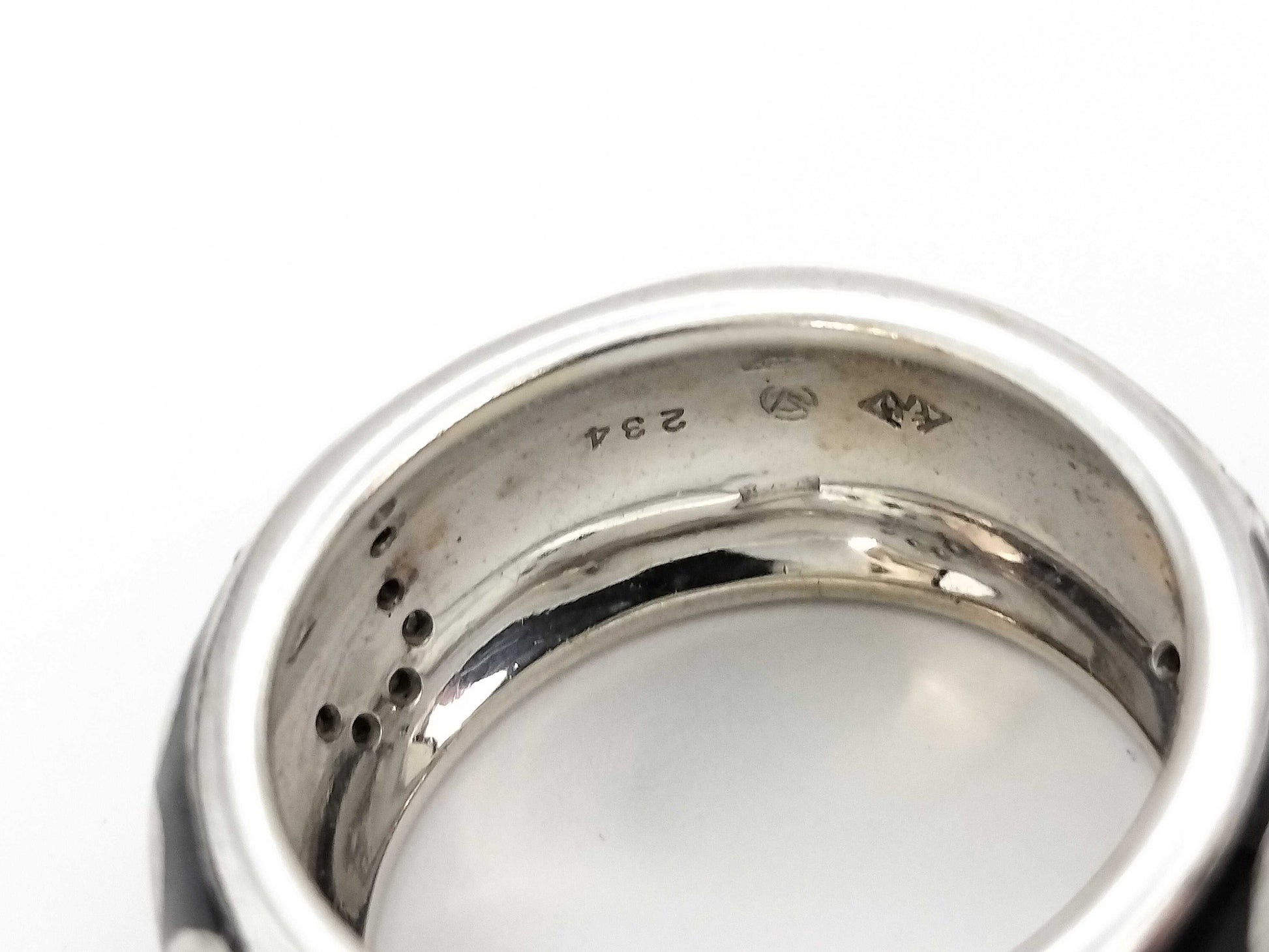 FRANCK MULLER Talisman Enamel Diamond Ring, 750 White Gold, 16.2g 