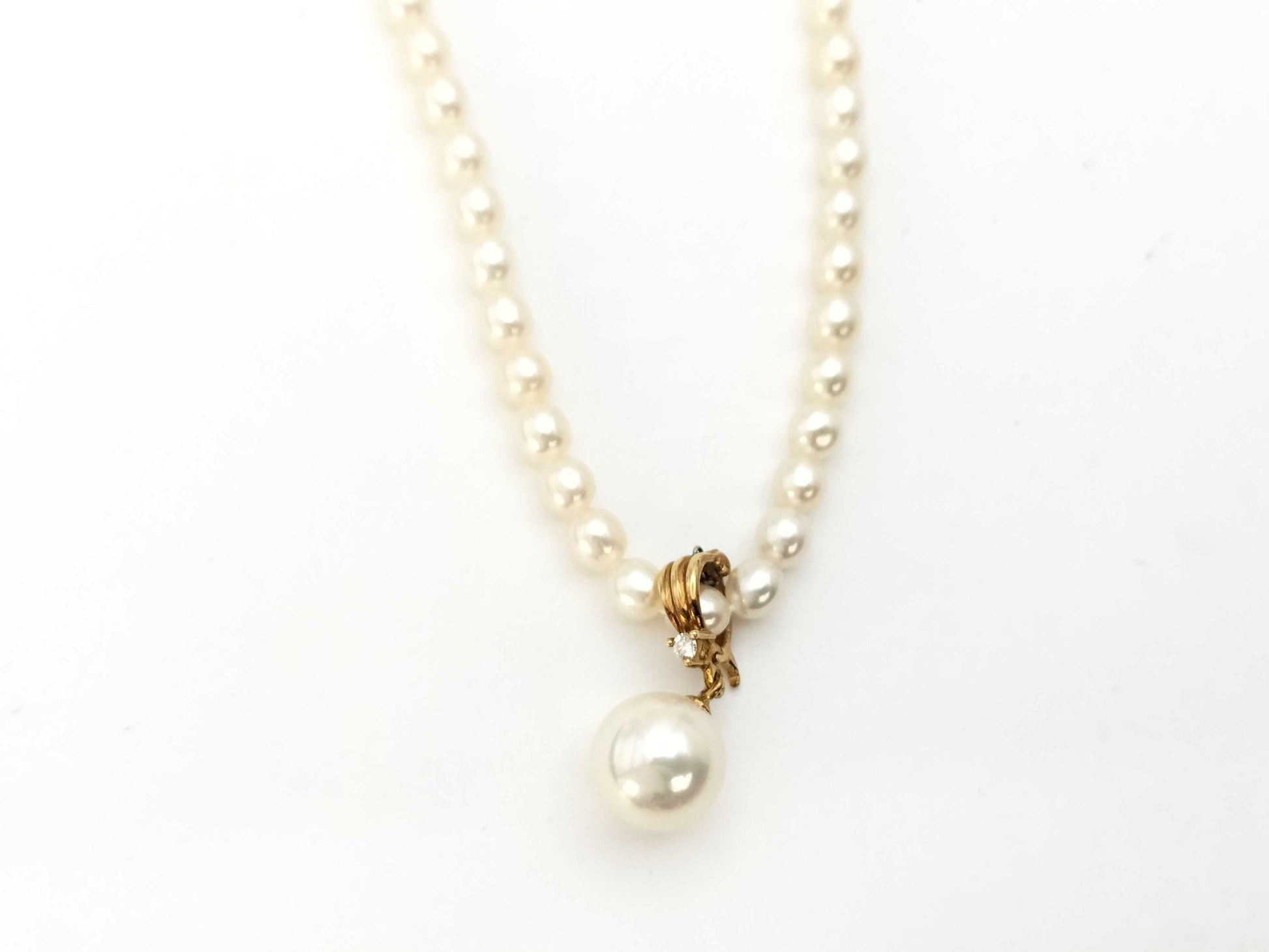 TASAKI Pearl Necklace, approx. 3.6-8.0mm diameter, 0.01ct, 18K gold, 8.8g 