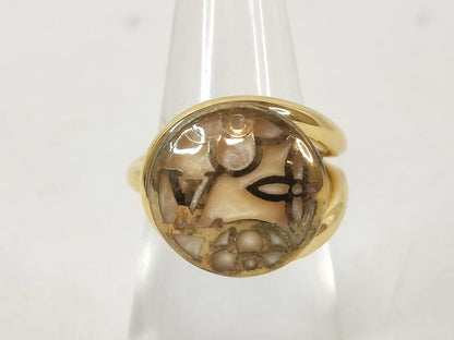 LOUIS VUITTON Monogram Louis Vuitton Bergceleste Rose Ring M65973 Ring