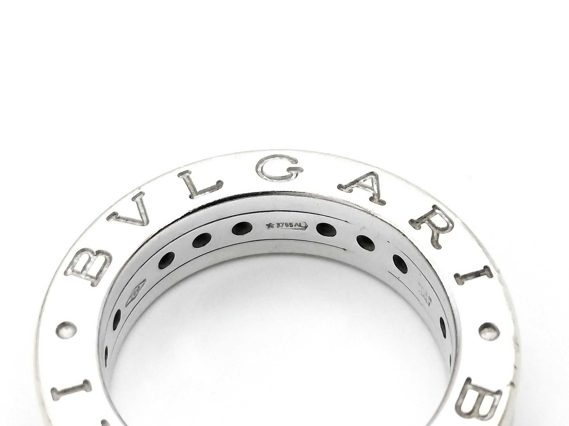 BVLGARI B.zero1 XS #47 Colored Stone WG 750 7.8g Ring 