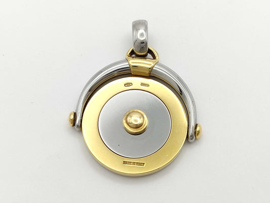 BVLGARI Horoscope Pendant Top, YG 750/SS 13.0g 