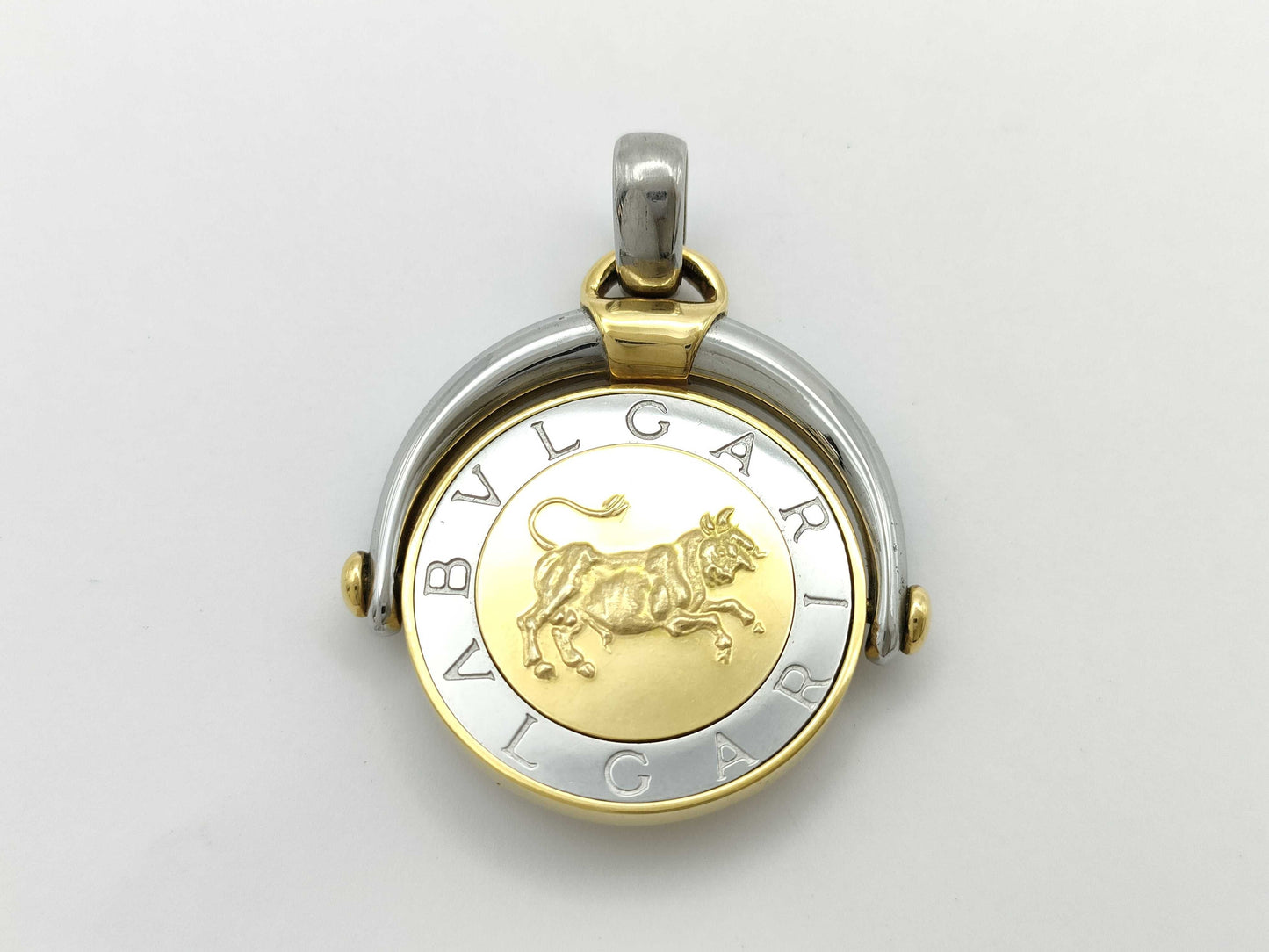 BVLGARI Horoscope Pendant Top, YG 750/SS 13.0g 