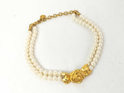 GIVENCHY Pearl Rose Necklace