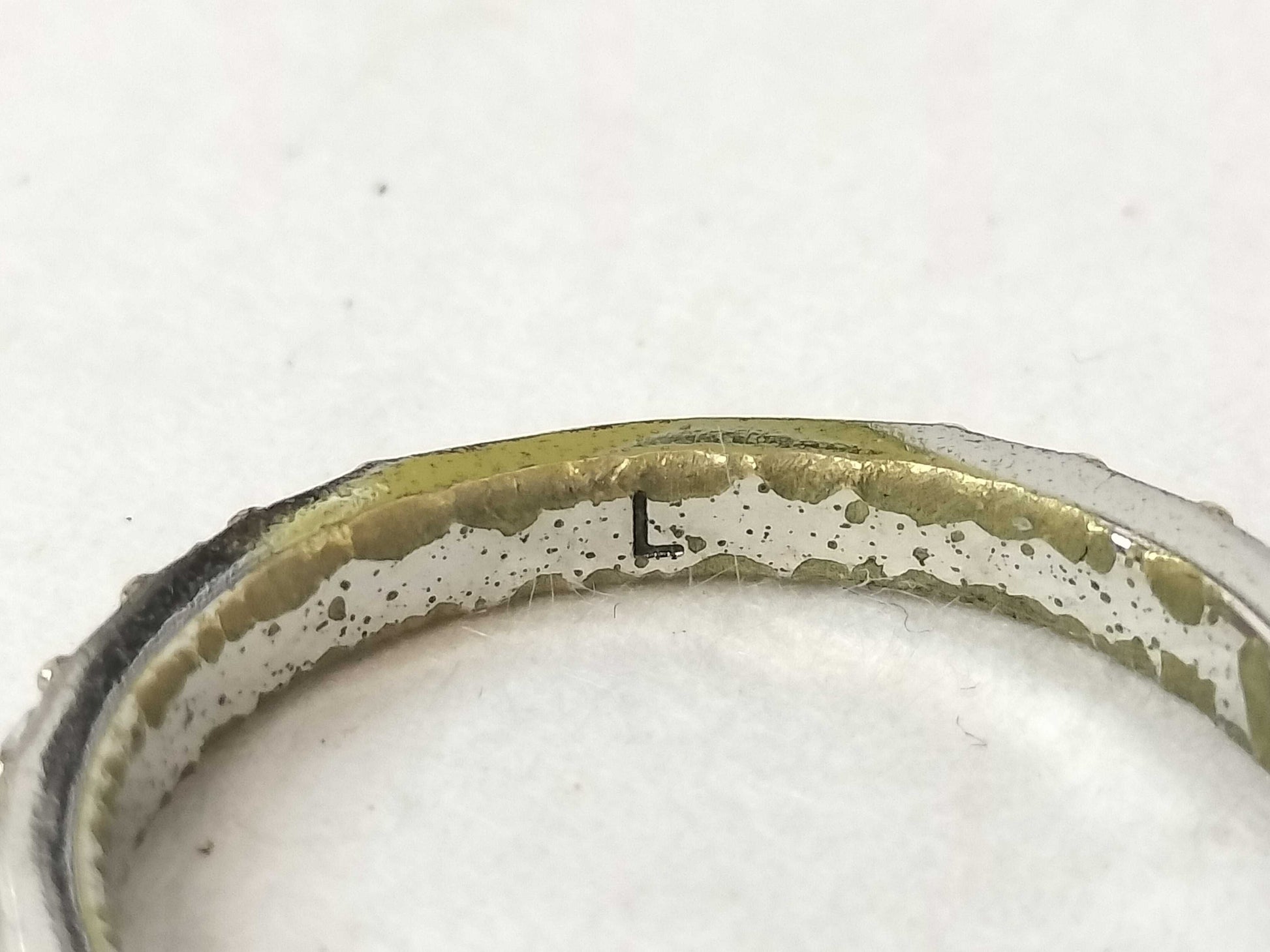 Dior Christian Dior Ring Logo Rhinestone L Ring