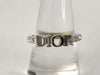 Dior Christian Dior Ring Logo Rhinestone L Ring