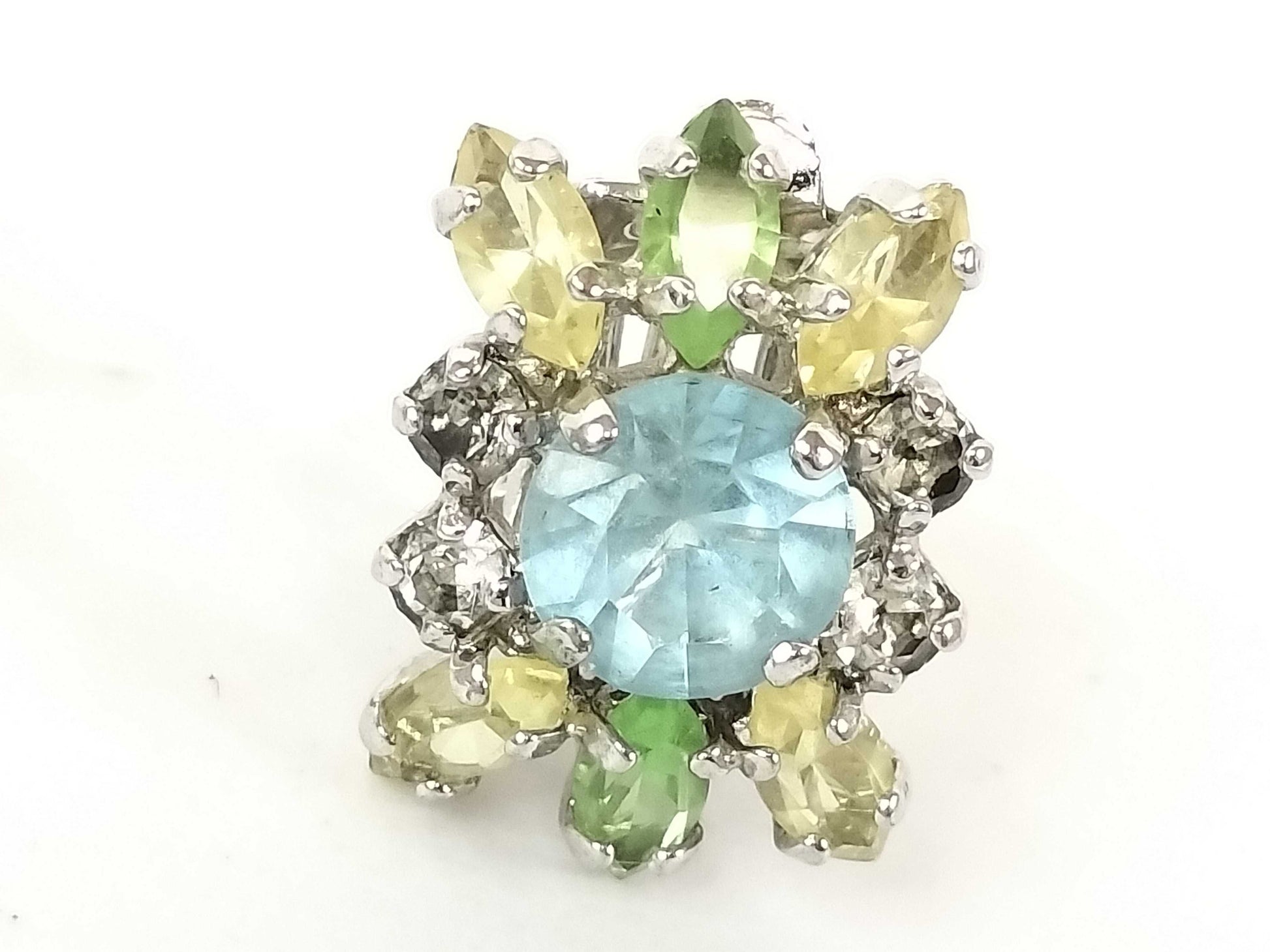 Dior Christian Dior Earrings Color Stone Earrings