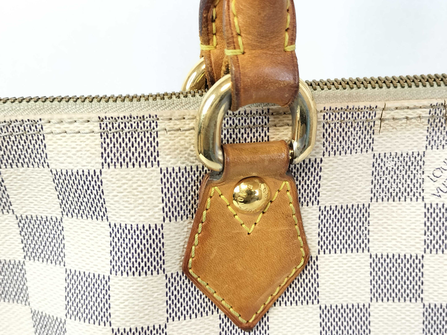 LOUIS VUITTON Damier Azur Saleya PM Handbag Tote Bag