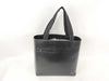 PRADA PRADA Leather Cutout Logo Handbag Black Handbag