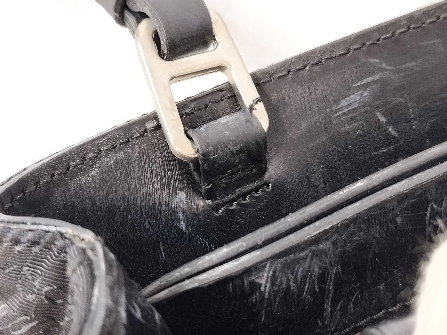 PRADA Nylon PRADA Embroidered Logo Nylon Handbag