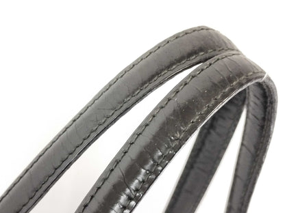 PRADA PRADA Enamel All-Over Print Hand Tote Bag Black Tote Bag