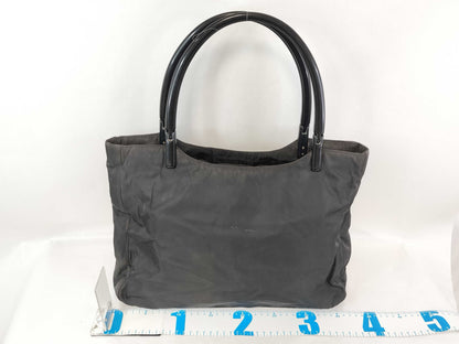 PRADA Nylon Prada Nylon Plastic Handle Hand Tote Bag Black Tote Bag