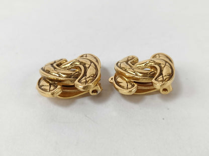 CHANEL Matelasse Chanel Matelasse Coco Mark Earrings