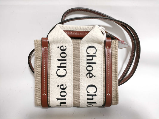 Chloe Woody Nano Shoulder Bag, Unused