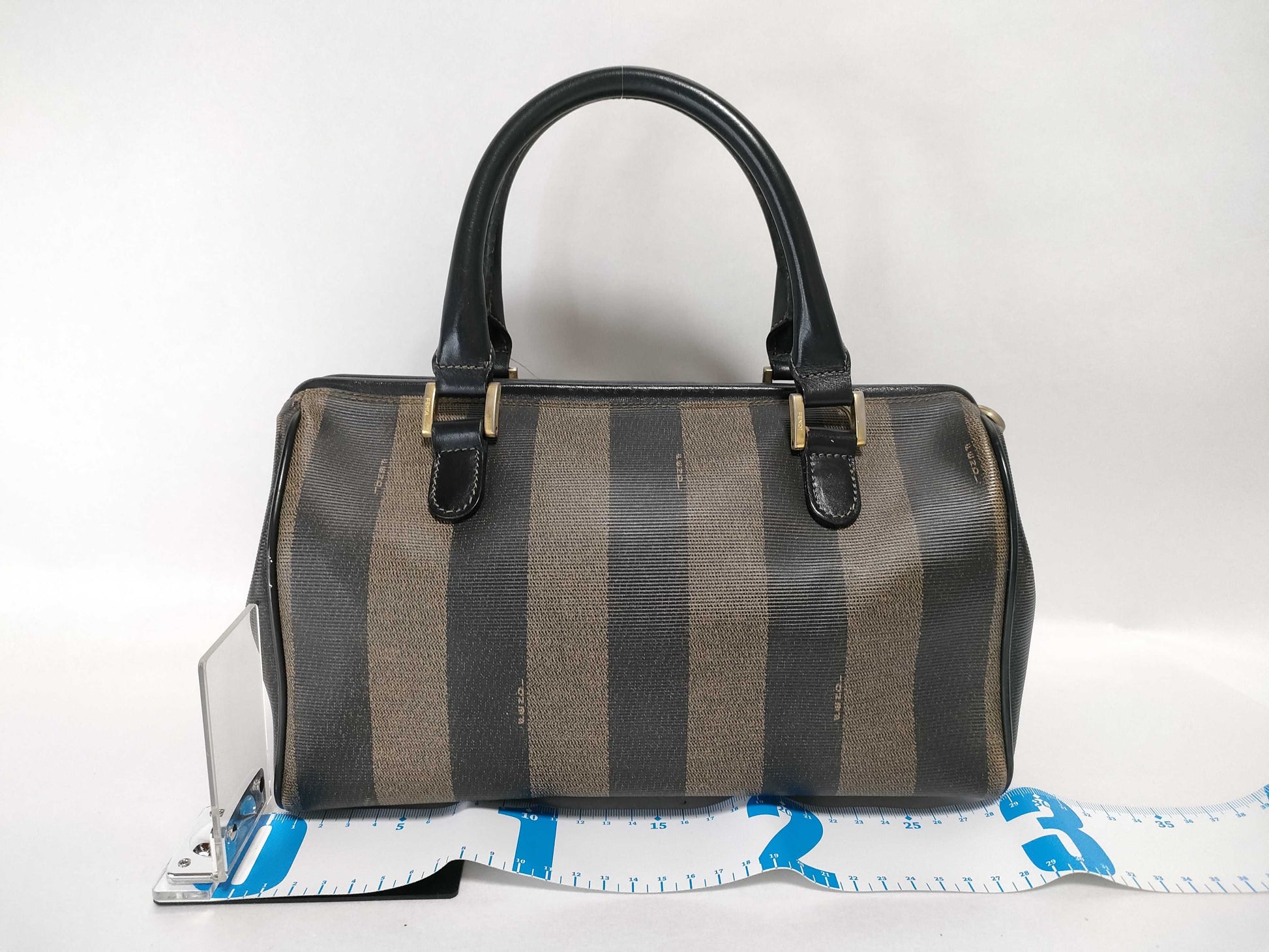 FENDI Pecan Boston Handbag