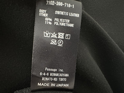 COGTHEBIGSMOKE Eco Leather Top, Black