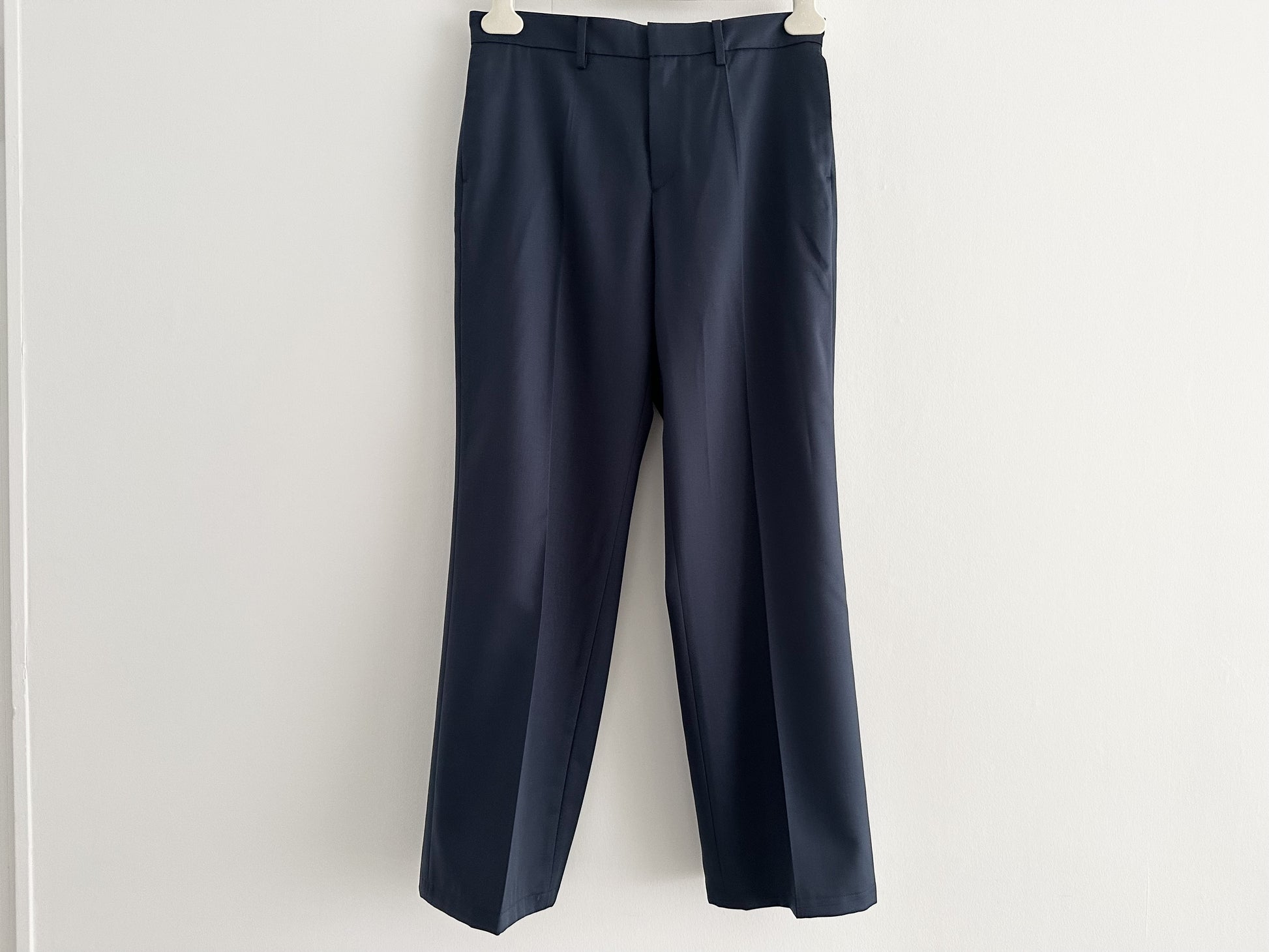 AP STUDIO Wool Slacks, Navy, Size 36, Pants