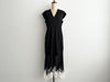 3.1 Phillip Lim Lace-Hem Dress, Black and White, Size 4, Dress