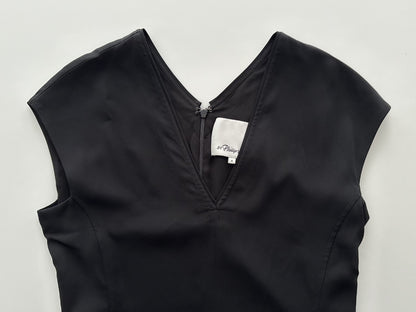 3.1 Phillip Lim Lace-Hem Dress, Black and White, Size 4, Dress