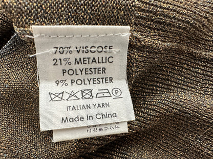 DRIES VAN NOTEN Metallic Striped Knit Top