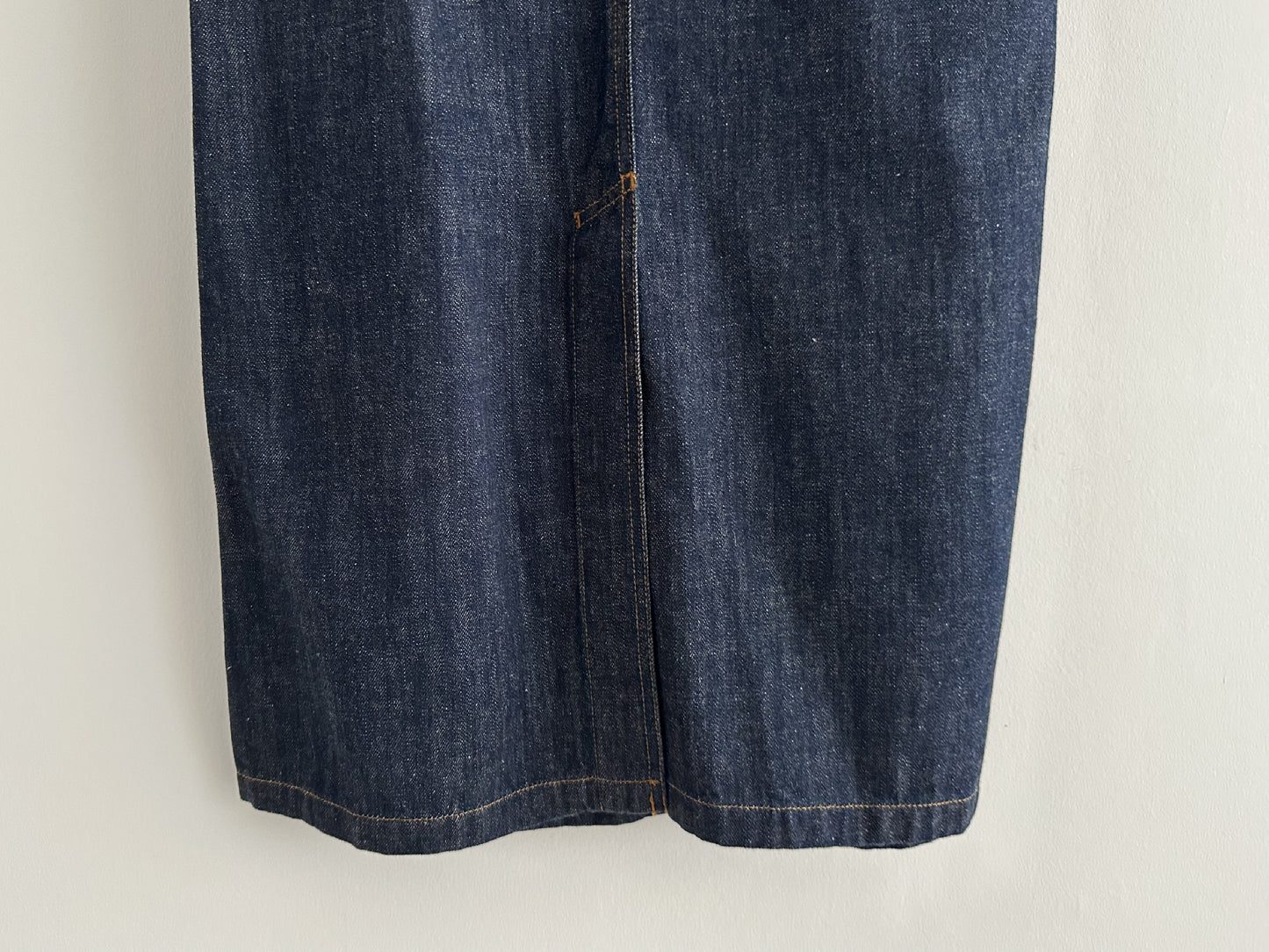 DRIES VAN NOTEN denim skirt, long, size 36