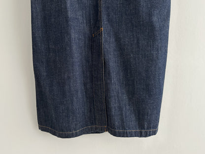 DRIES VAN NOTEN denim skirt, long, size 36