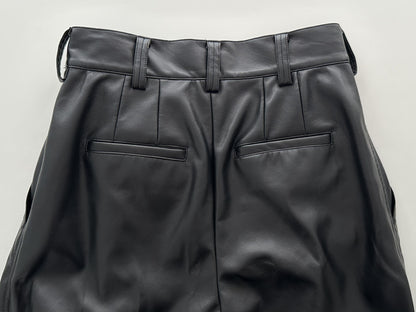 A PUPIL Eco Leather Pants, Black, Size XS
