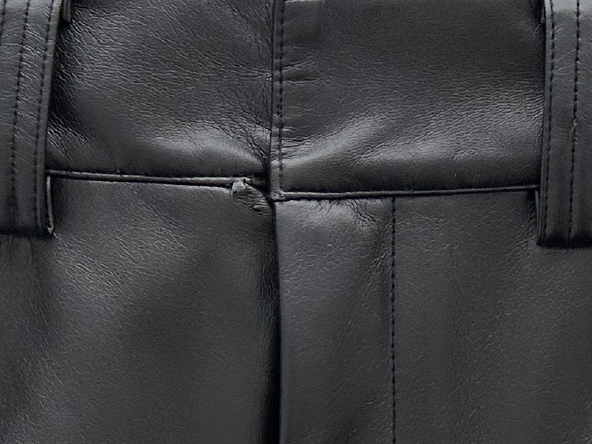 A PUPIL Eco Leather Pants, Black, Size XS