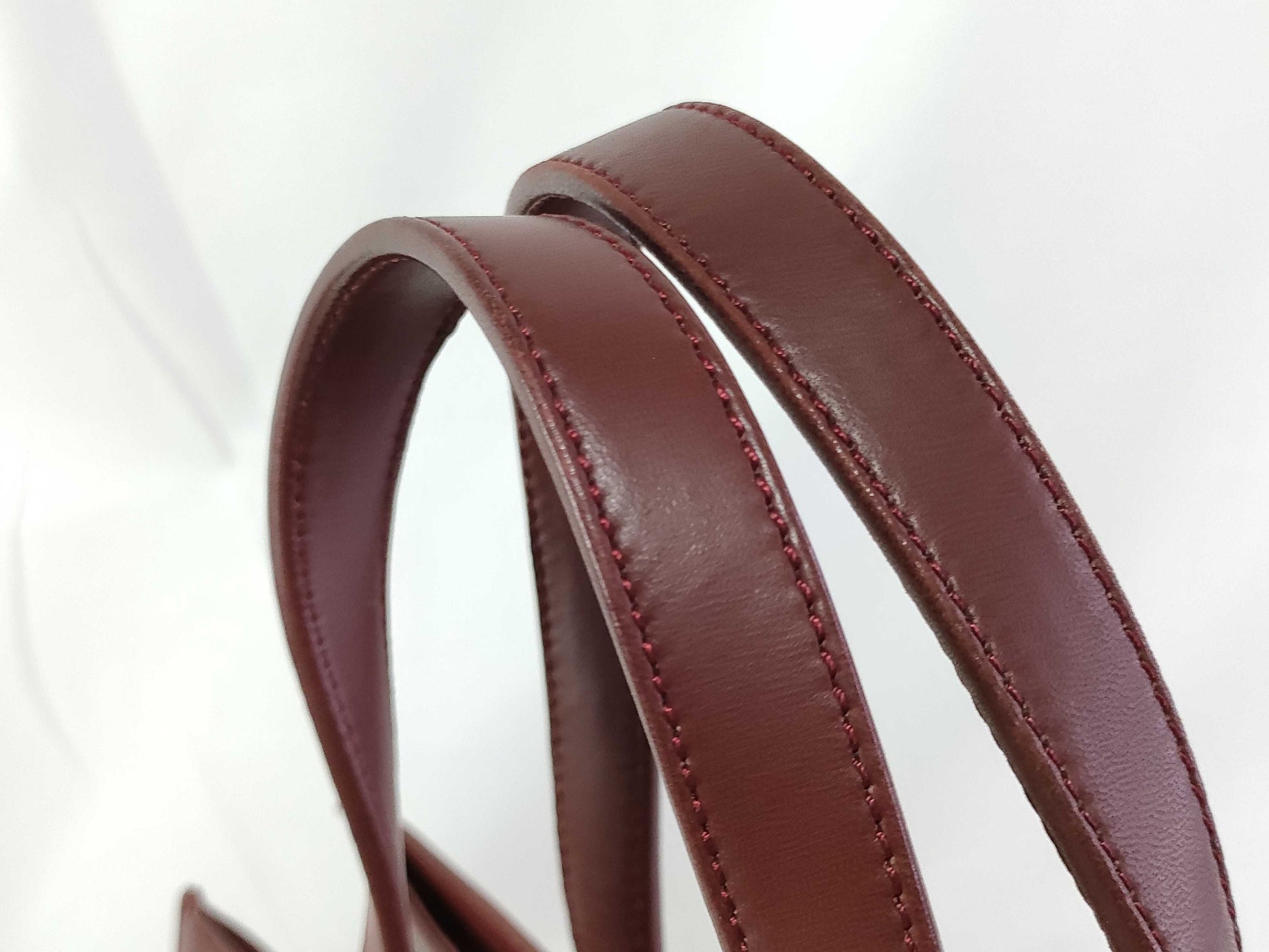 LOEWE Nappa Aire Anagram 2-way Handbag/Shoulder Bag, Bordeaux, with Dust Bag