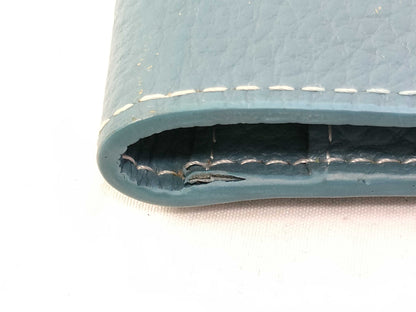 HERMES Dogon HERMES Hermes Dogon Wallet Blue Wallet