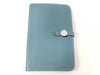HERMES Dogon HERMES Hermes Dogon Wallet Blue Wallet