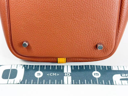 HERMES Picotin Picotin Lock MM Two-tone W22cm Approx. X Stamp [Cadena/162] Silver Hardware Handbag Excellent Condition A Handbag