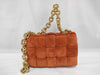 BOTTEGA VENETA Bottega suede orange shoulder bag