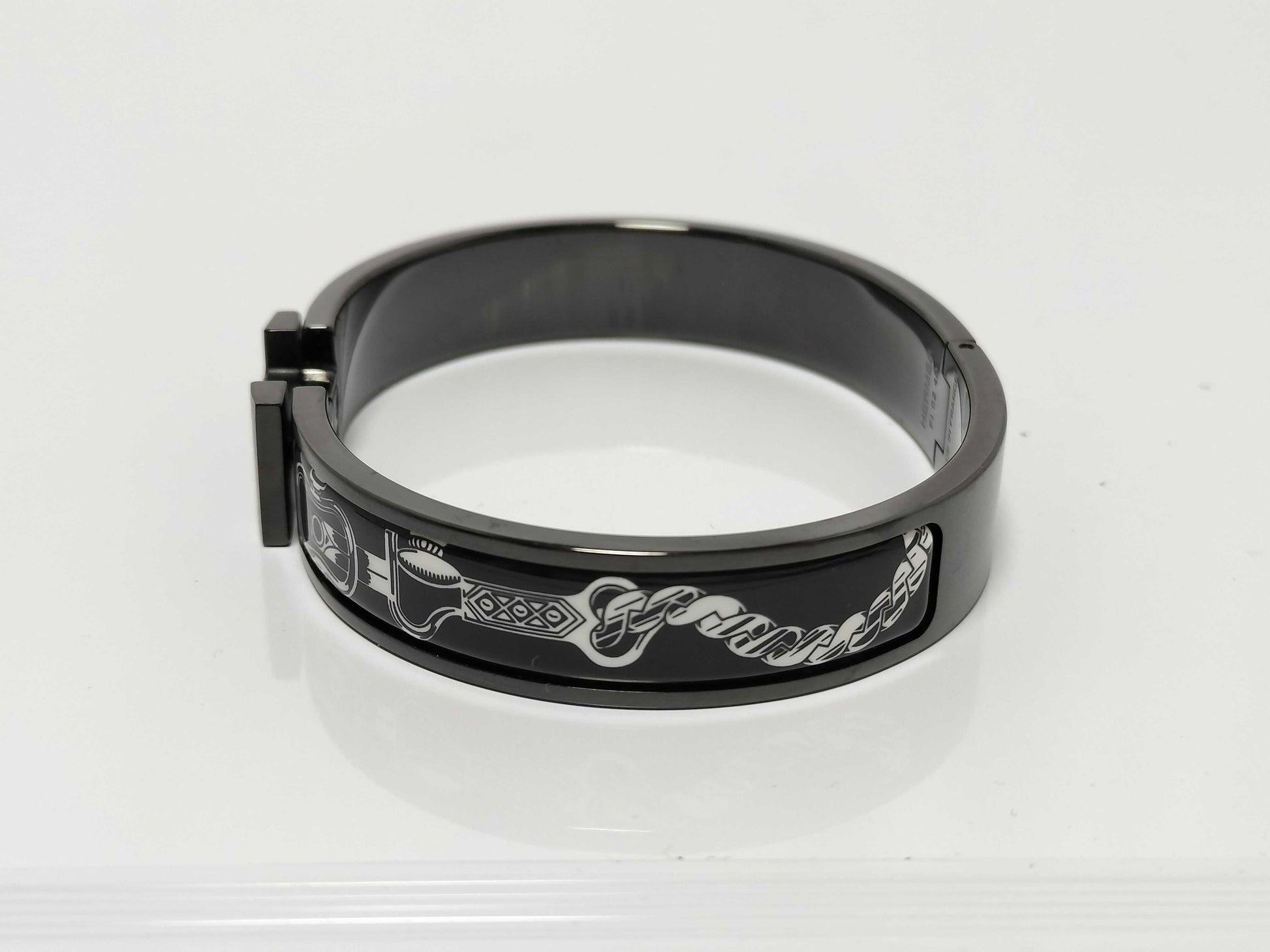 HERMES Click Clack PM Black Bracelet/Bangle