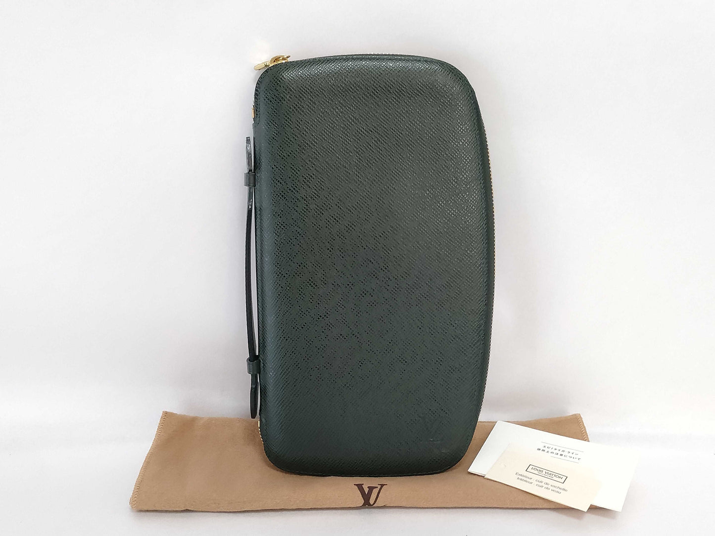 LOUIS VUITTON Taiga Louis Vuitton Taiga Organizer Atoll Clutch Bag Wallet Handbag