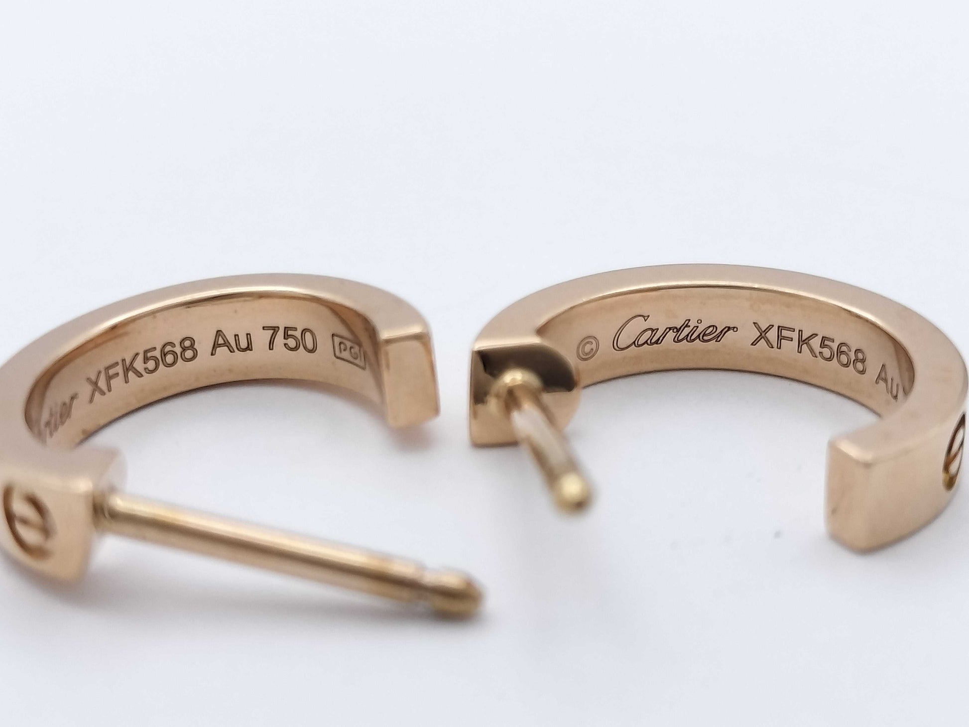 Cartier Mini Love PG Au750 3.5g Earrings 