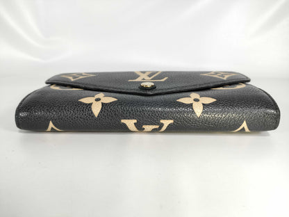 LOUIS VUITTON Monogram Empreinte Monogram Empreinte Bicolor Monogram M80496 Wallet