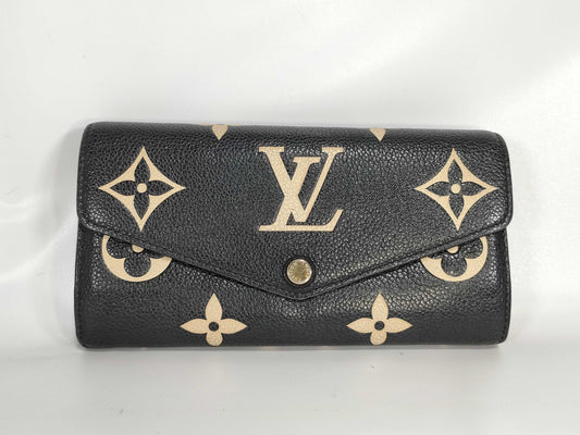 LOUIS VUITTON Monogram Empreinte Monogram Empreinte Bicolor Monogram M80496 Wallet