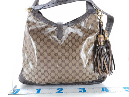 GUCCI Jackie GUCCI GG Imprime New Jackie Shoulder Bag Brown 218491 486628 Accessories Shoulder Bag
