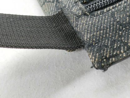 GUCCI GG Canvas Gucci Body Bag GG Canvas Leather Waist Pouch Black 28566 Waist Bag